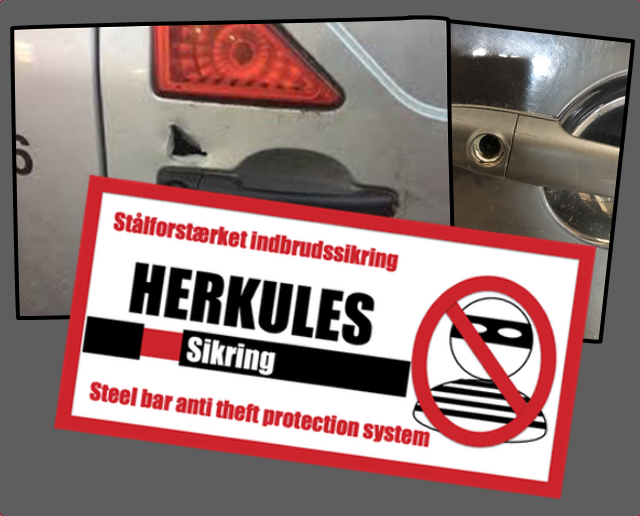 Indbrud i varebilen kan forhindres med et automatisk, indvendigt låsesystem fra Herkules. -Helt uden nøgler.